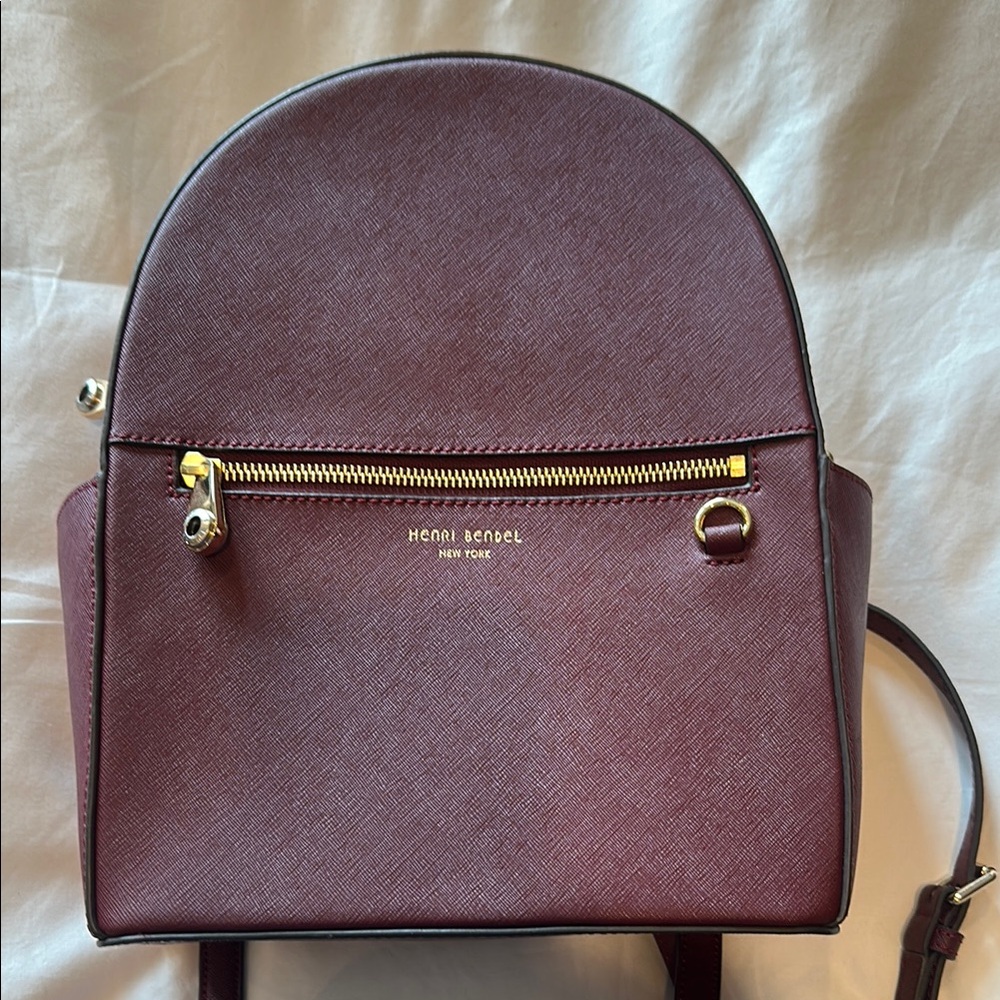 Henri Bendel Brown Backpack Sleek Design Everyday Use